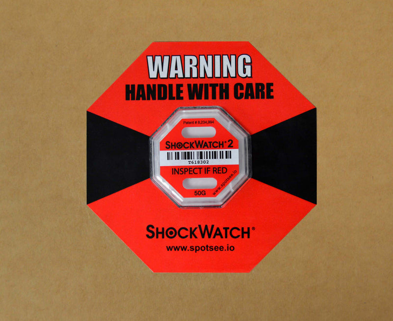 Indicador impacto Shockwatch© 2 | 50G Rojo | Paquete de 10