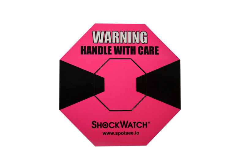 Indicador impacto Shockwatch© 2 | 5G Rosa | Paquete de 10