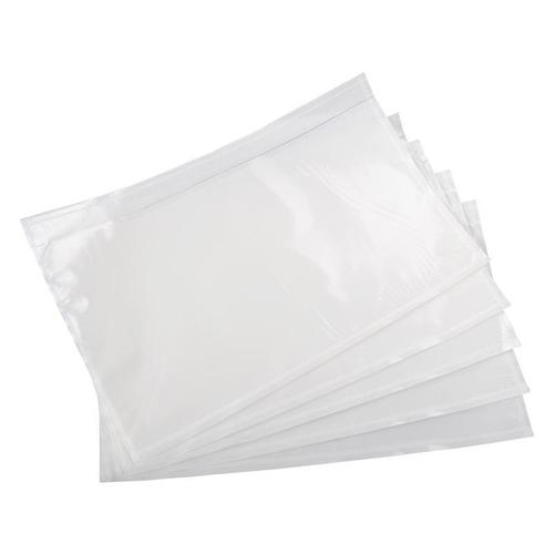 Bolsa adhesiva portadocumentos transparente A4 | 320 x 250mm | Paquete de 500