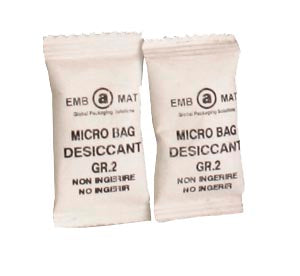 Bolsa de silica gel Microbag 2g | 45 x 27mm | Paquete de 4000