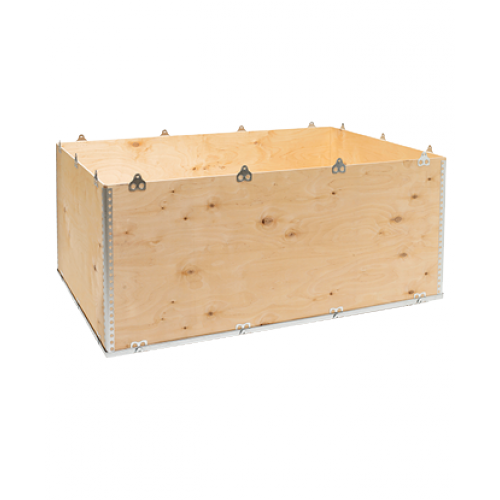 Caja plegable de madera de abedul