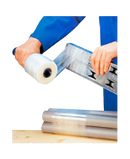 Mini rollo film estirable 23µm | 100mm x 150m | Paquete de 40