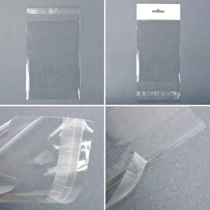 Bolsa de plástico con cierre adhesivo 40my | 300 x 400 +50 mm | Paquete de 1000