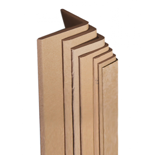 Cantonera de cartón marrón | 35 x 35 x 800 mm | Paquete de 26