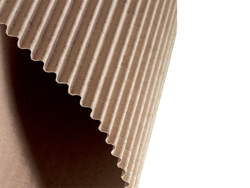 Rollo de cartón ondulado 200 g/m² | 200mm x 100m | Paquete de 4 rollos