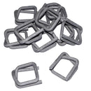 Hebilla para fleje textil fosfatada | 32 x 7mm | Paquete de 250 uds