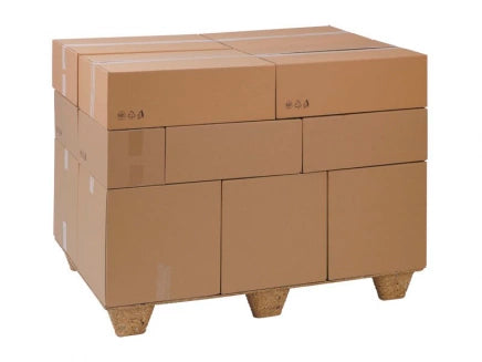 Caja de cartón cuadrada canal doble | 400 x 400 x 400 mm | Paquete de 10
